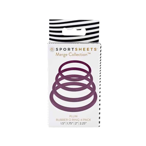 SS Plum O Ring 4 Pack Purple