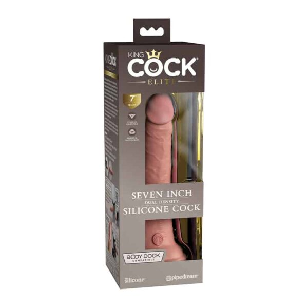 King Cock Elite Sili Dual Density 7in Li