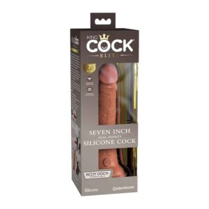 King Cock Elite Sili Dual Density 7in Ta