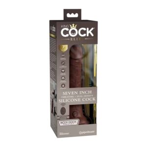 King Cock Elite Vib Sil D.Den w/RC 7in B
