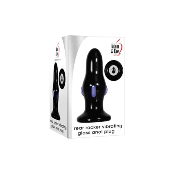 A&E Rear Rocker Vibrating Glass Anal Plu