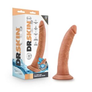 Dr.Skin Glide Self Lube Dildo 7.5in Moc