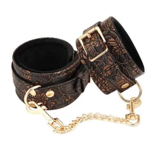 Ankle Restraints Brown Floral Print