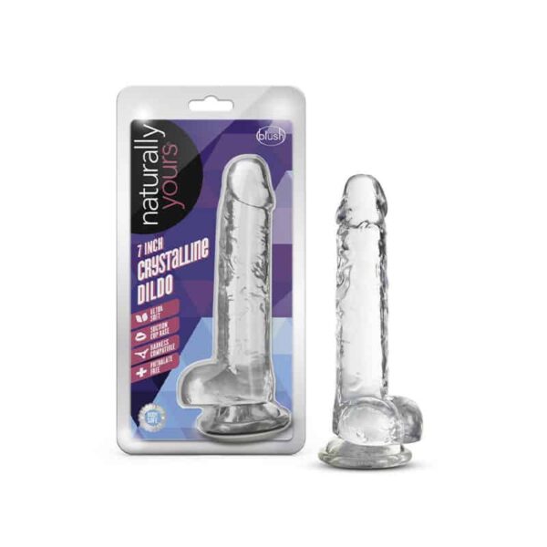 Naturally Yours Crystalline Dildo 7in Di