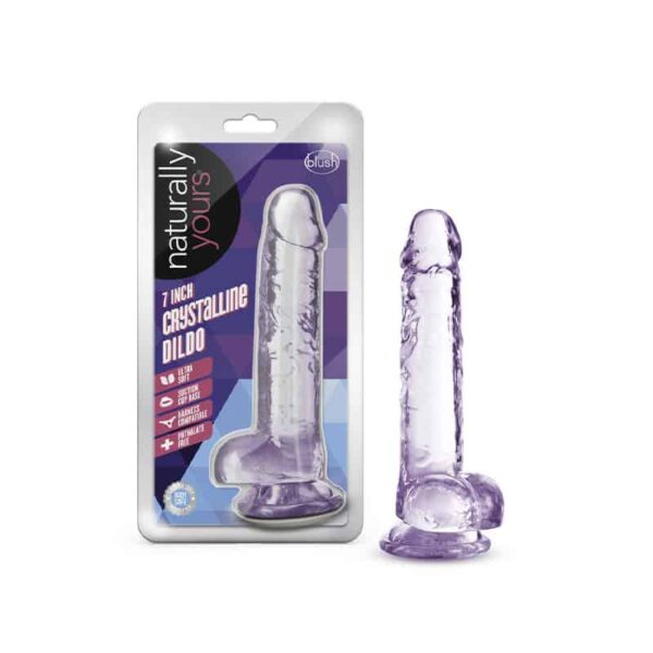 Naturally Yours Crystalline Dildo 7in Am