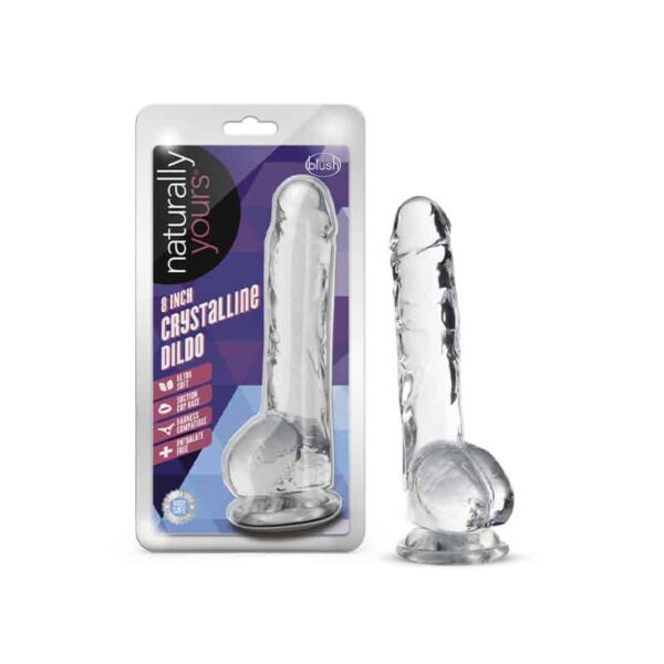 Naturally Yours Crystalline Dildo 8in Di