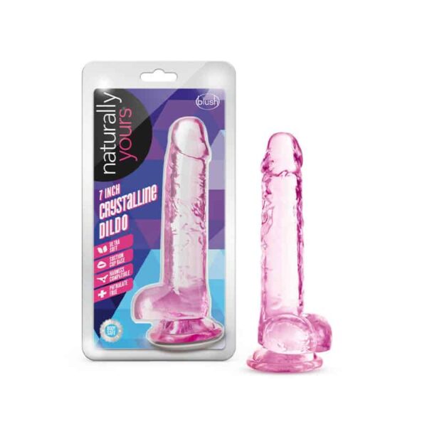 Naturally Yours Crystalline Dildo 7in Ro