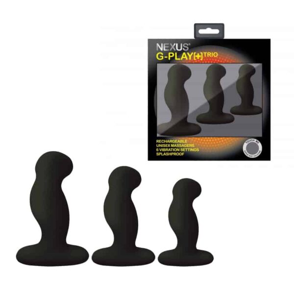 Nexus GPlay Trio+Vibrator Pck S/M/L-Blk