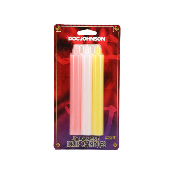 Japanese Drip Candles 3pk Pk, Wh Ye