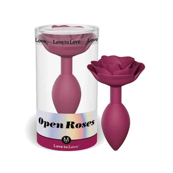 Love To Love Open Roses M Silicone Plum