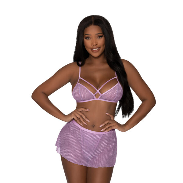 MS Girl Next Door Bralette w Skirt S/M
