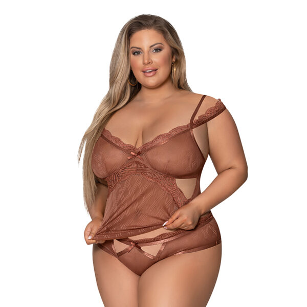 MS Caramel Kiss Cami & Boyshort Car Quee