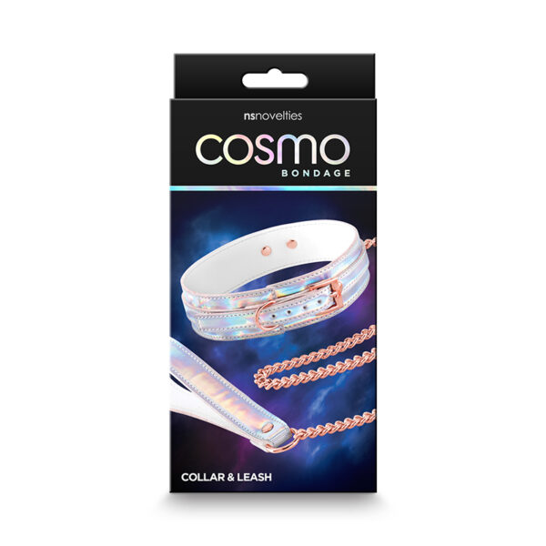 Cosmo Bondage Collar&Leash Rainbow