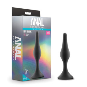 Anal Adventu Plat Sil Begin Plug Lg Bk