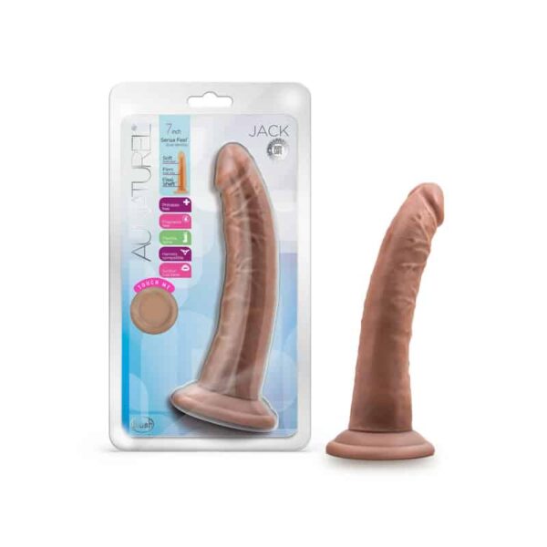 Au Naturel Jack Dildo 7in Mocha