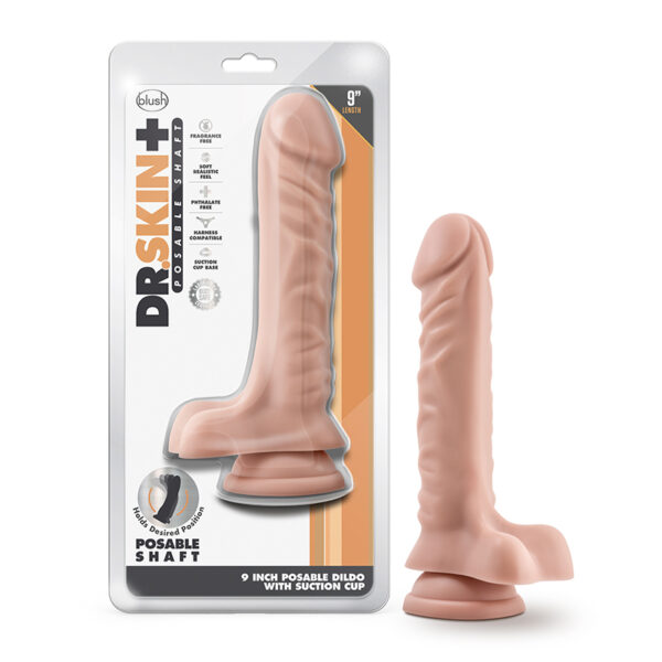 Dr. Skin Plus Pos Dildo W/Balls 9in Van