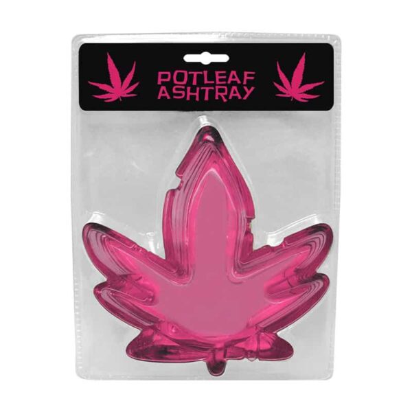 Pink Pot Leaf Ash Tray
