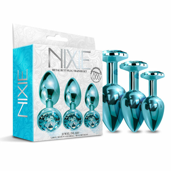 Nixie Metal Butt Plug?Train?Set Blue Met