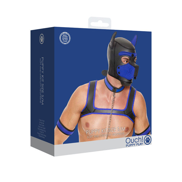 Puppy Play Neoprene Puppy Kit S/M  Blue