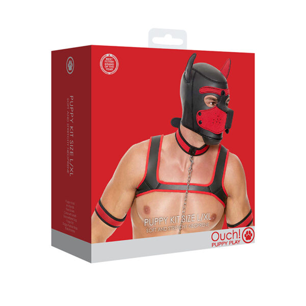 Puppy Play Neoprene Puppy Kit L/XL  Red