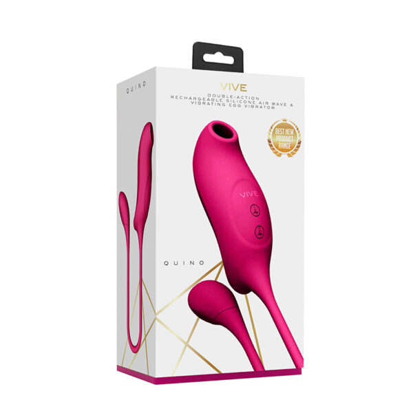 Vive Quino Air Wave Vibrating Egg Pink