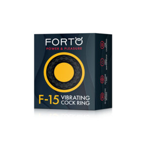 Forto F-15: Silic Vibrating Cockring Bk