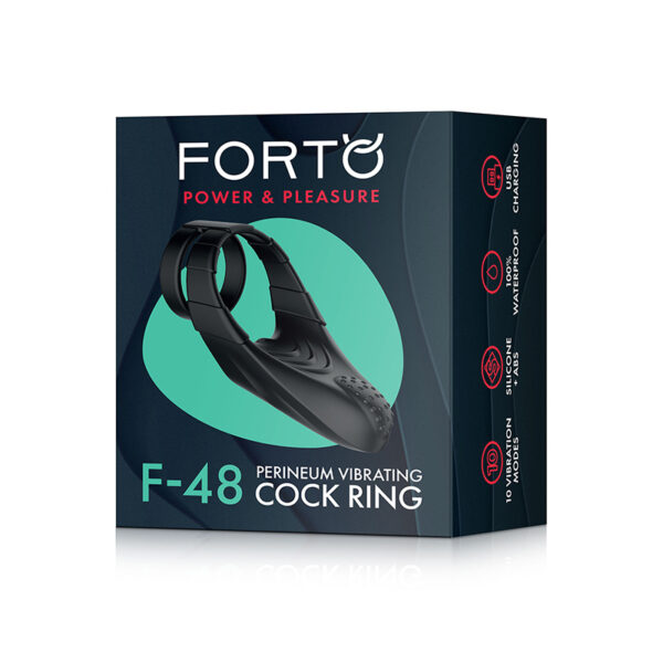 Forto F-48: Sili Vib Double Cockring Bk
