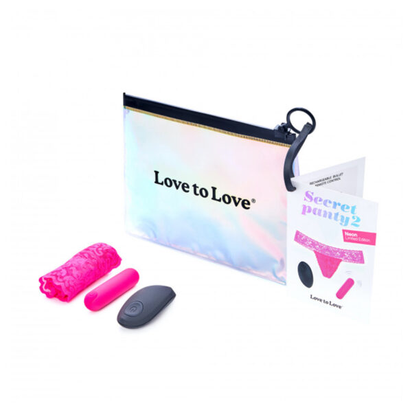 Love To Love Secret Panty 2 Neon Pink