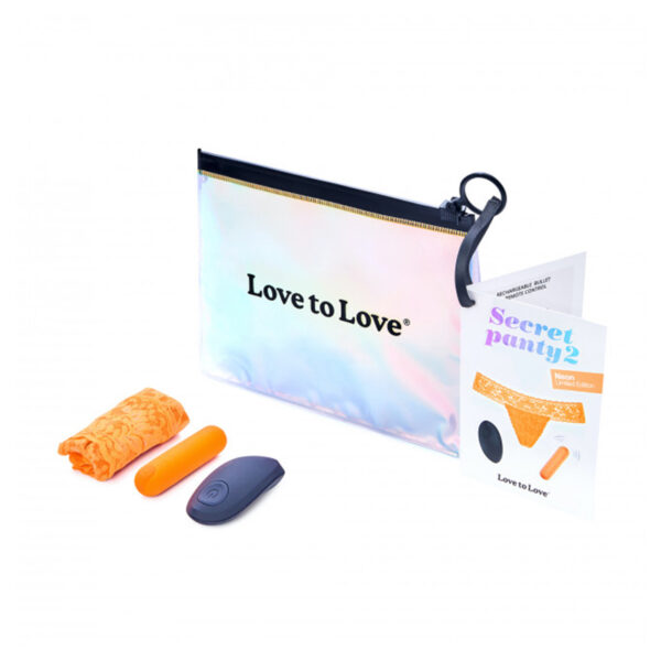 Love To Love Secret Panty 2 Neon Orange