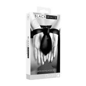 Ouch! B&W Satin Bondage Tie Blk