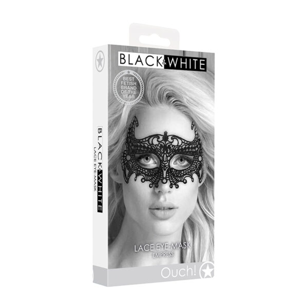 Ouch! B&W Lace Eye-Mask Empress Blk