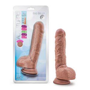 Au Naturel Big Billy Dildo 9in Mocha