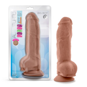 Au Naturel Big Boy Dildo 10in Mocha