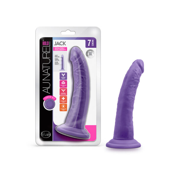 Au Naturel Bold Jack Dildo 7in Purple