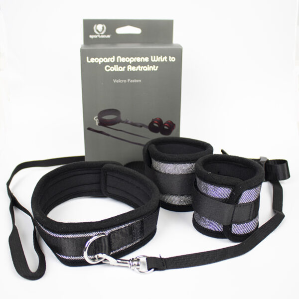 Collar To Wrist Cuff Neoprene Silver
