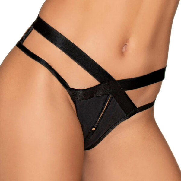 DG Open Crotch Strappy Panty Black XL