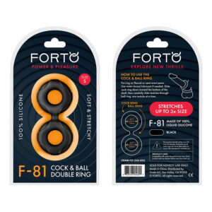 Forto F-81:Double Ring Liqu Sili 44mm Bk
