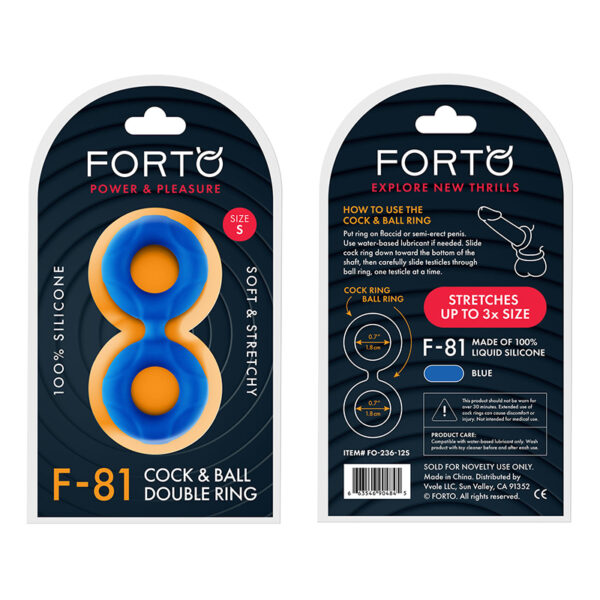 Forto F-81:Double Ring Liqu Sili 44mm Bl