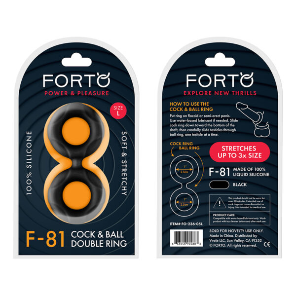 Forto F-81:Double Ring Liqu Sili 51mm Bk