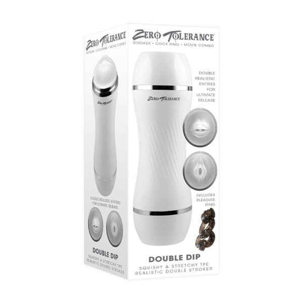 ZT Double Dip With Pleasure Ring White