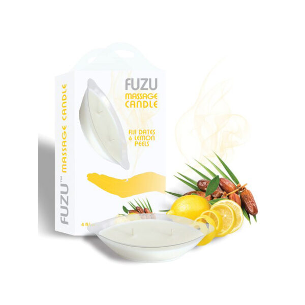 Fuzu Mass Candle Dates &Lemon 4oz Wht