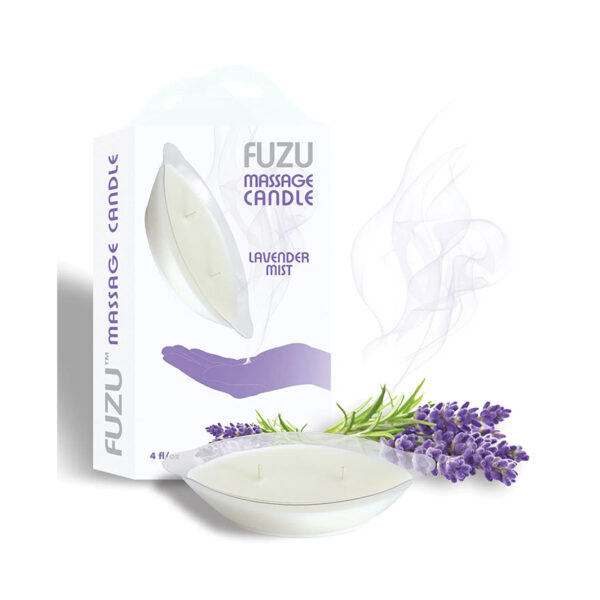 Fuzu Mass Candle Lavender Mist 4oz Wht