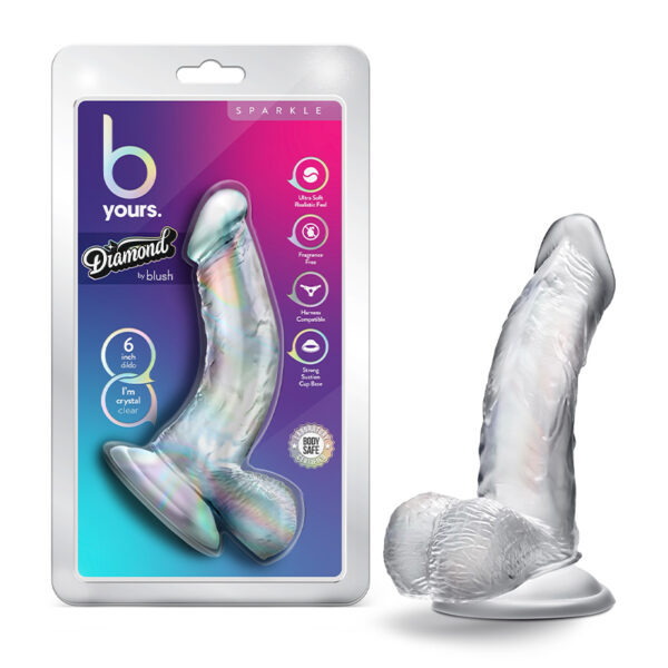 B Yours Diamond Sparkle 6in Clear