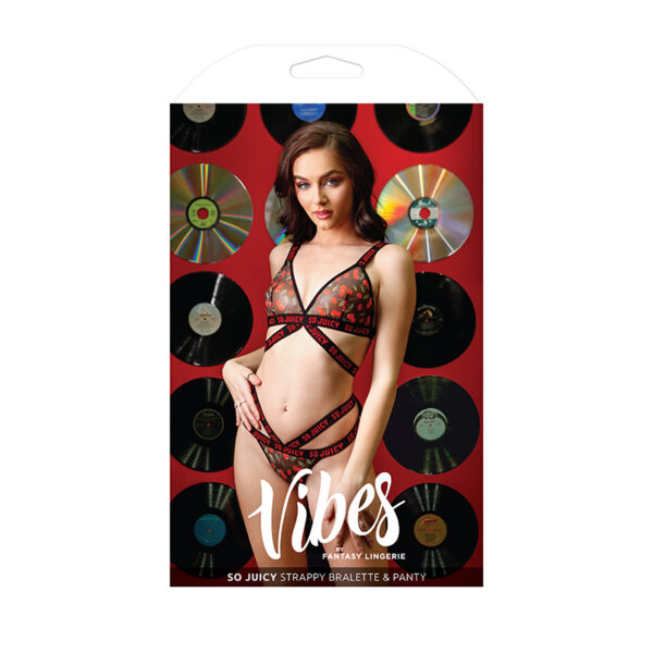 Vibes So Juicy Strappy Bra & Panty M/L B