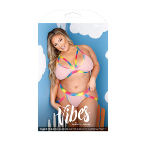 Vibes Make It Rain Bra Panty Harn Q Rain