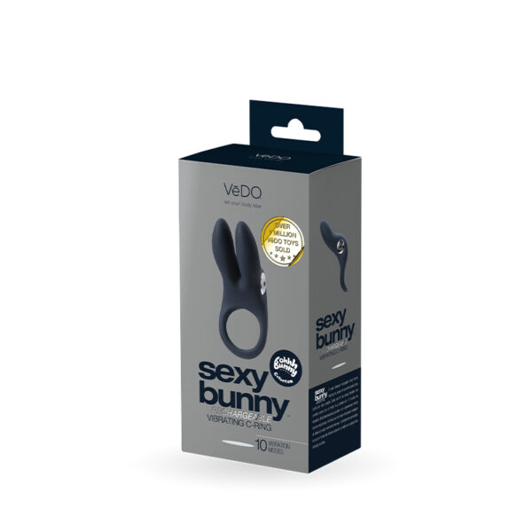 Vedo Sexy Bunny Recharge Ring Blk Pearl