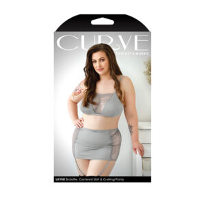 FL CurveLayne BraletSkirtGStrng Gry 1X2X