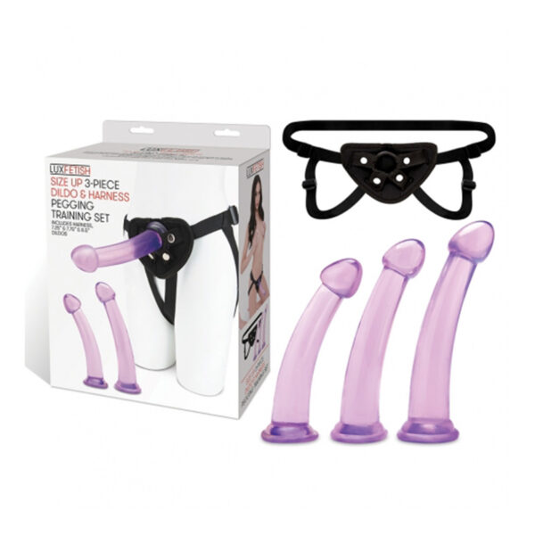 Lux Fetish 3-Piece Dildo/Harness Peg Set