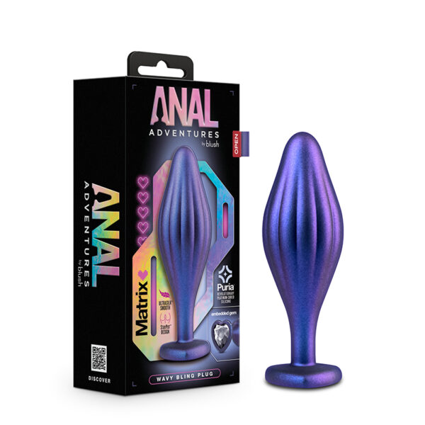 Anal Adventures Matrix Wavy Bling Pl Sap