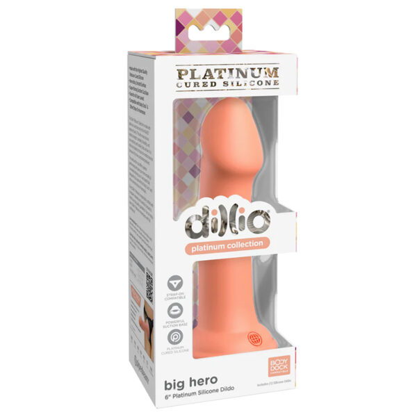 Dillio Platinum Big Hero Silicone 6in Pe